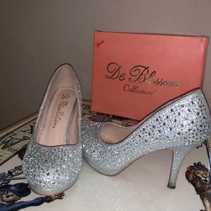 Rhinestoned High heels